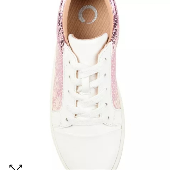 Journee Collection Lynz WIDE Sneakers Pink -9.5W - Picture 4 of 9